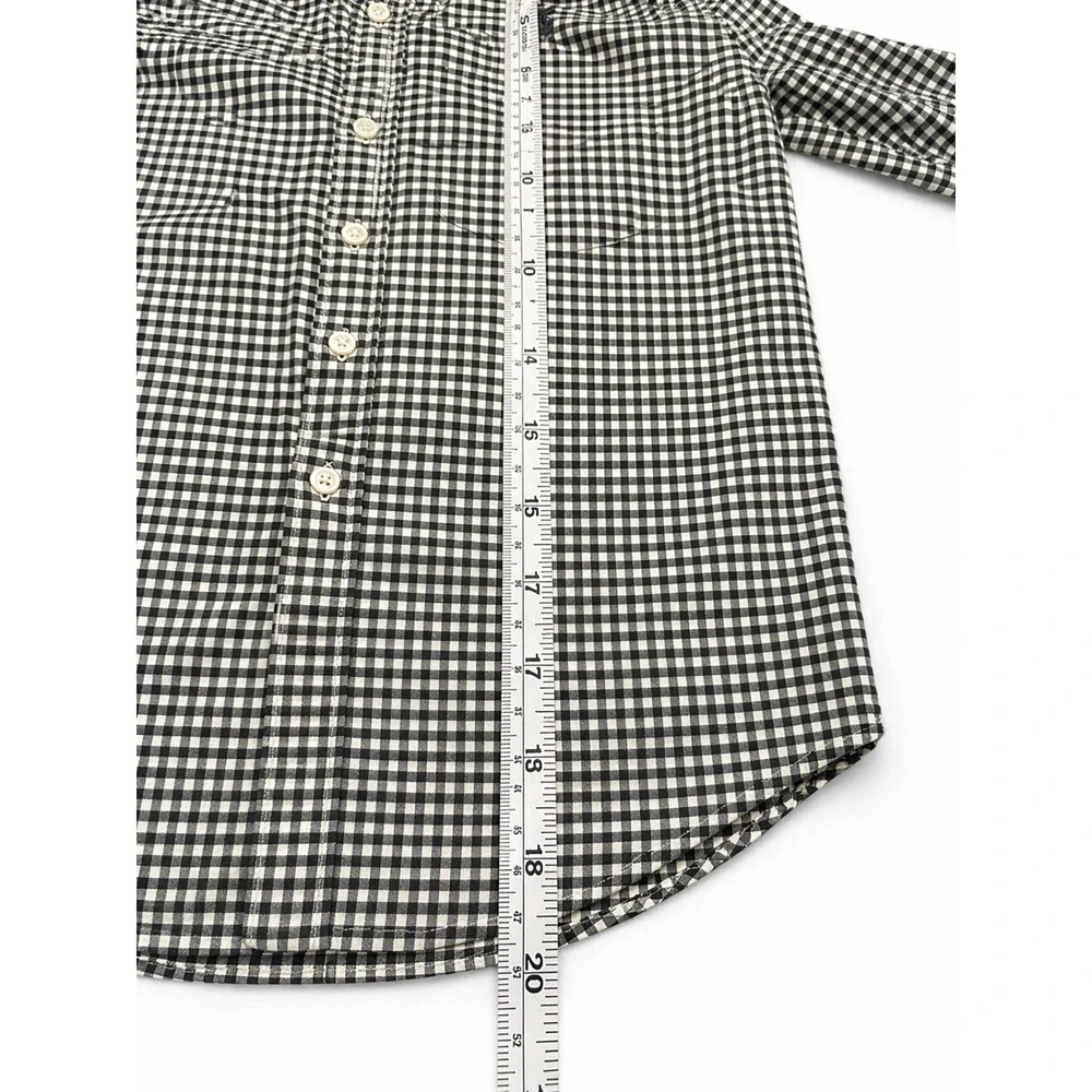 Ralph Lauren Oxford Button Down Long Sleeve Shirt Green Checkered Preppy Kids